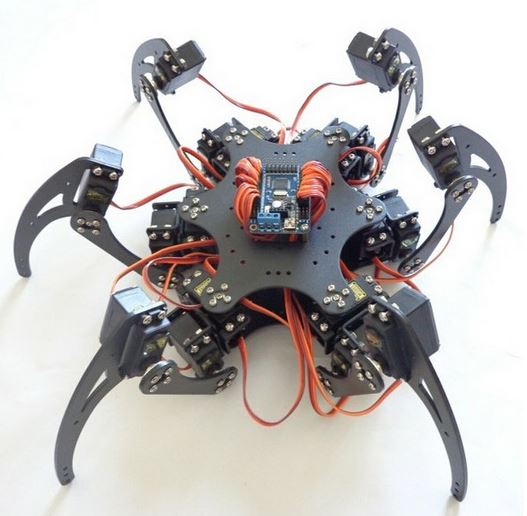 18DOF Aluminium Hexapod Spider